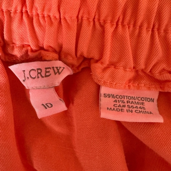 J.Crew Cotton Pull On Drawstring Coral Skirt, Size 10 - Picture 5 of 6
